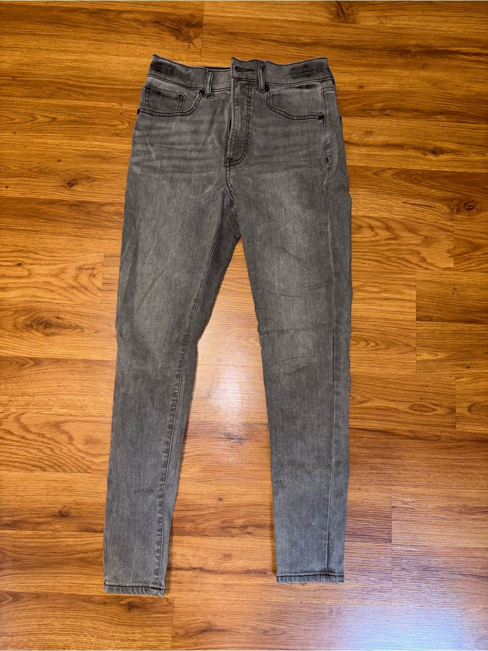 Express Charcoal Gray High-Rise Skinny Jeans